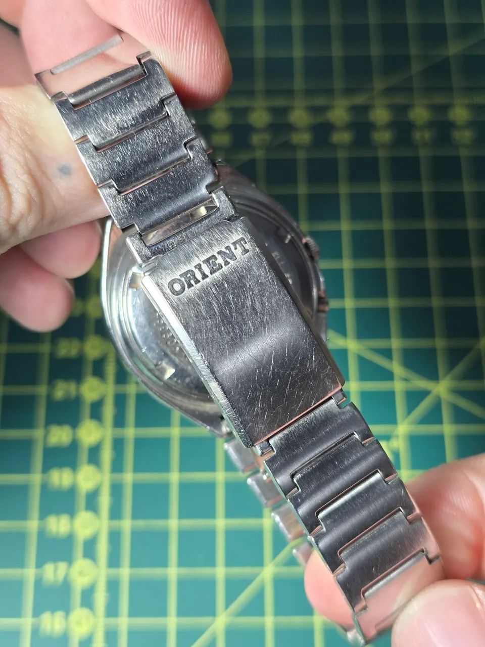 Relógio Orient Automático 3 Estrelas Vintage - Mostrador Waffle - Foto 2