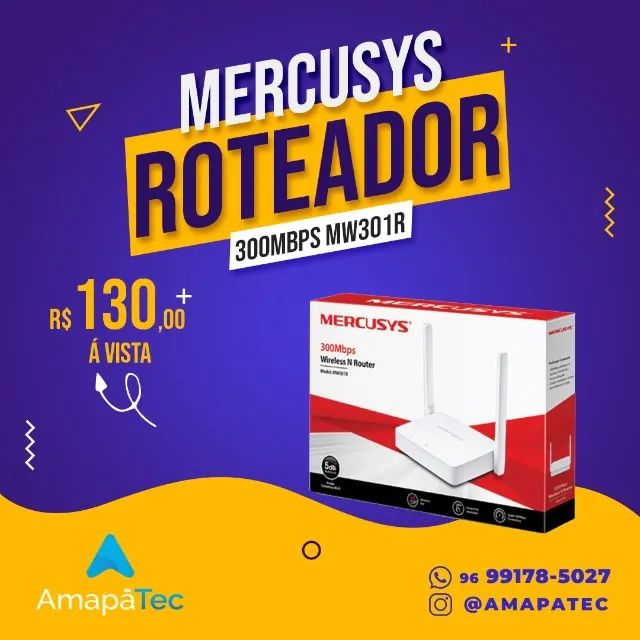 Roteador Mercusys 300Mbps