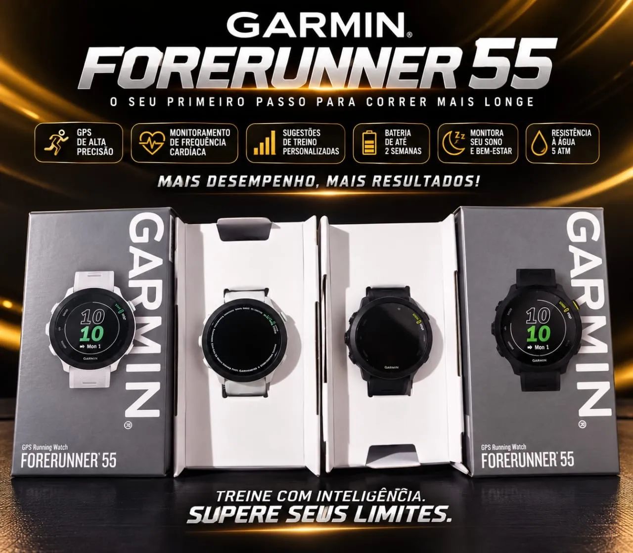 GARMIN FORERUNNER 55 ? NOVO NA CAIXA ?