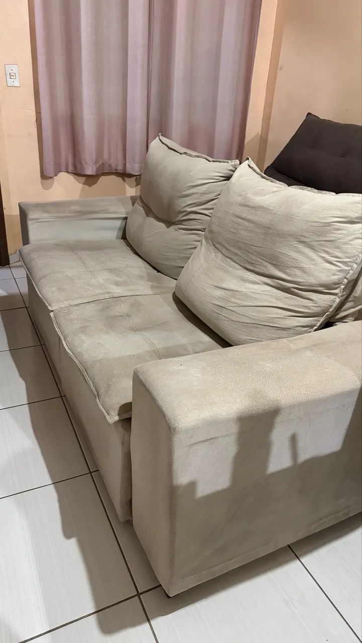 Sofá retrátil e reclinável 2 lugares  - Foto 3