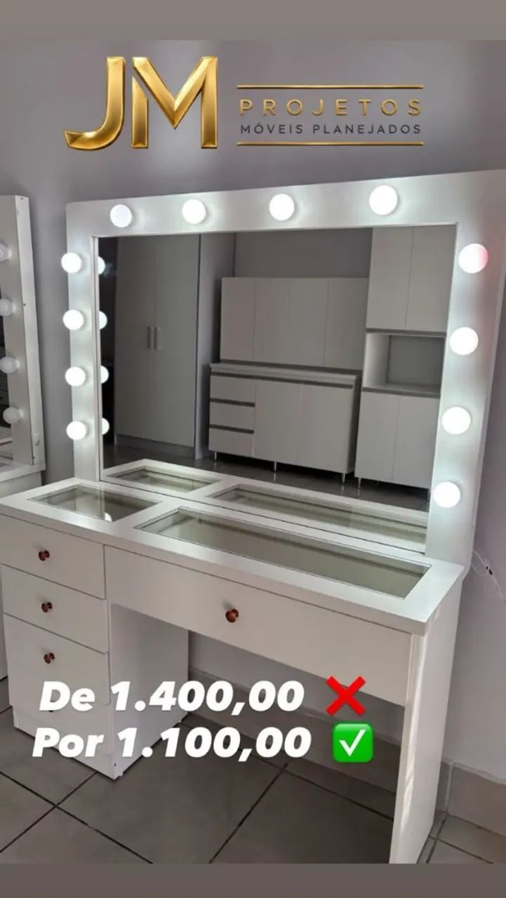 Penteadeira na promoção 