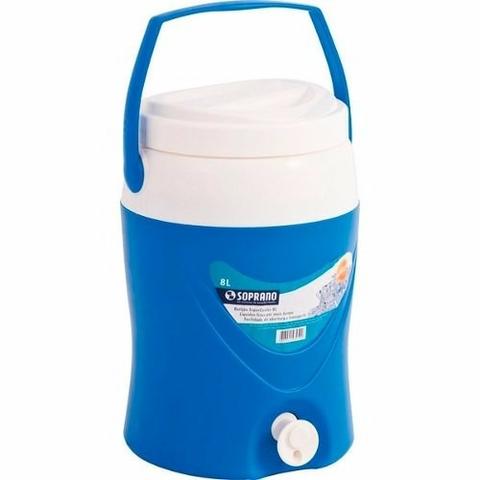 Garrafa Botijão Supercooler Azul 8 Litros Soprano