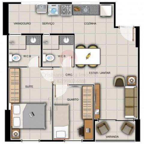 Apartamento para venda em maceió, barro duro, 3 dormitórios, 2 suítes, 1 banheiro, 2 vagas - Foto 11