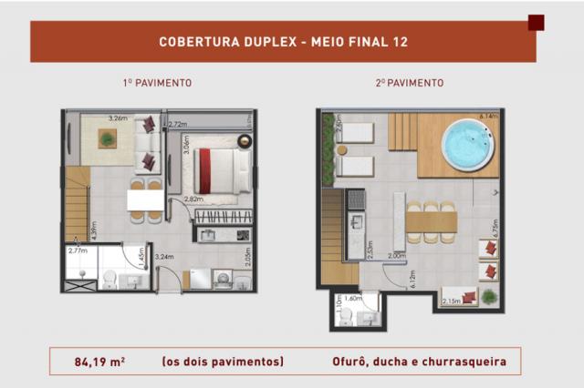 Prático e moderno - Cobertura Duplex 1 Quarto - LIV - Foto 11