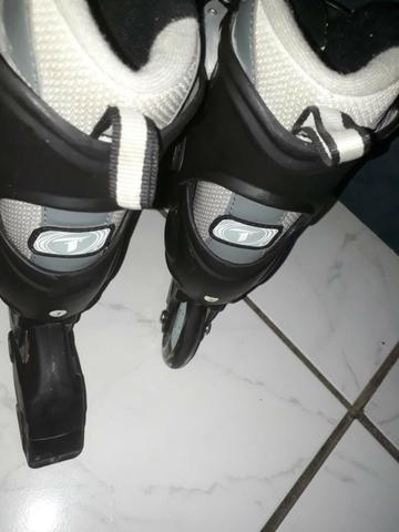 Patins Inline Traxart Rolling Star Cinza - Foto 5