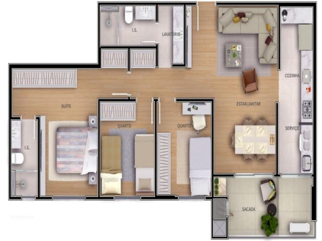 Apartamento, 2 Vagas de Garagem - Foto 8
