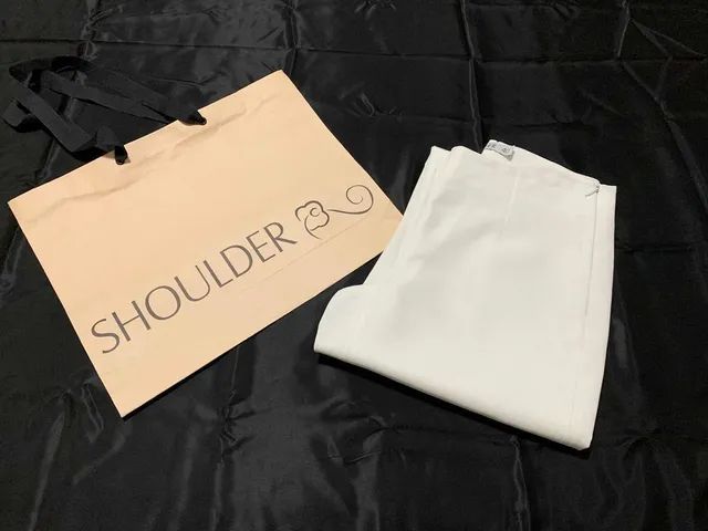Calça Shoulder Tam. 40 Branca Poliéster Ótimo Estado Sacola - Foto 5