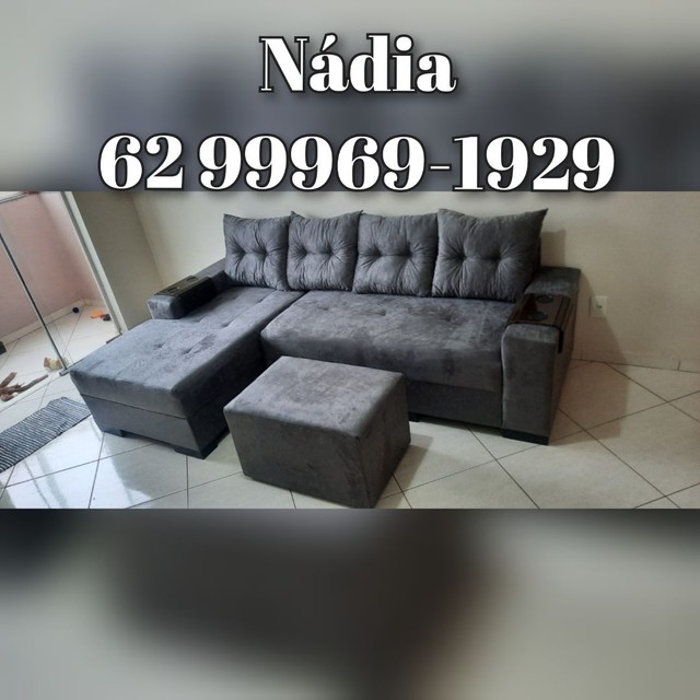 Sofá com chaise 4 lugares - Materiais de construção e jardim - Jardim  Botânico, Goiânia 1140250453 | OLX