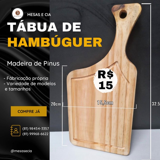 Mesa de cadeira madeira de LEI - Foto 6