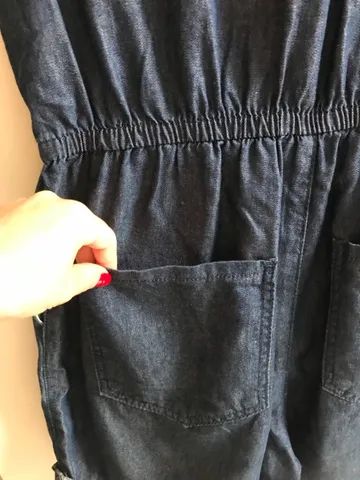 (Tam: M) Macaquinho Jeans  - Foto 5