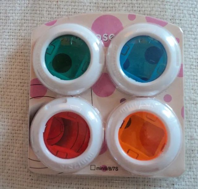 Jogo com 4 lentes de Cor Close-Up para Câmera Instax
