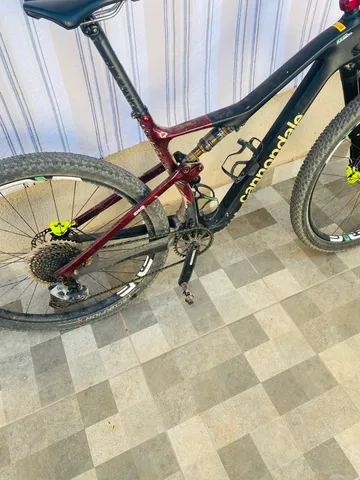 BICICLETA CANNONDALE SCALPEL CARBON 4 FULL TAM 19(L) AMARELO/PRETO