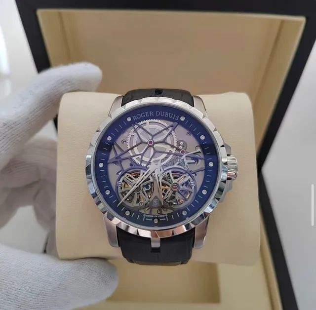 Relogio Roger Dubuis Couro