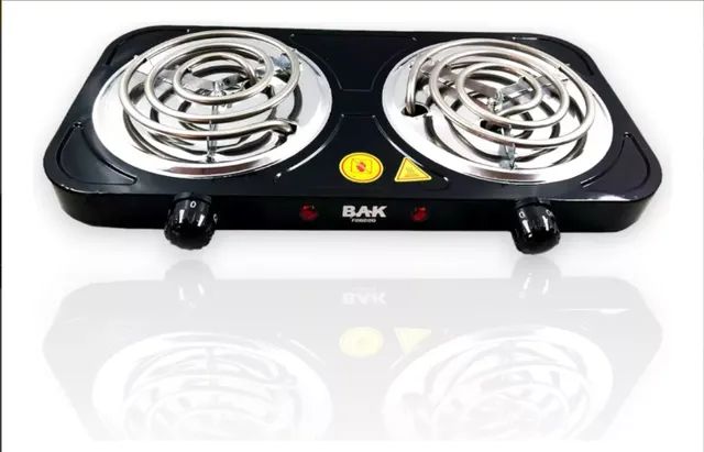 Fogão Portátil Fogareiro 2 Bocas Elétrico  Cooktop 110V
