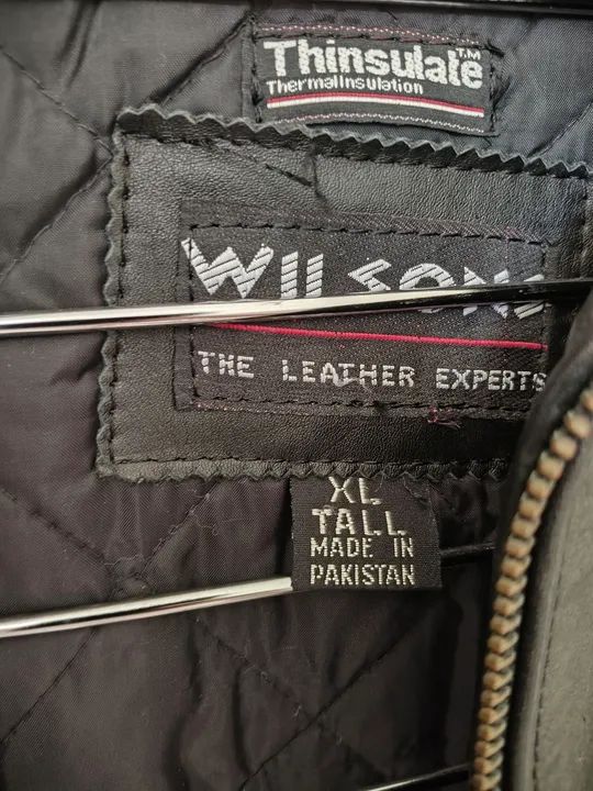 Casaco couro legítimo marca Wilsons Thinsulate