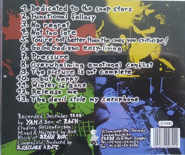  D.sailors Mind Dressing Br 2000 (format:CD, Album Country:Brazil - Foto 2
