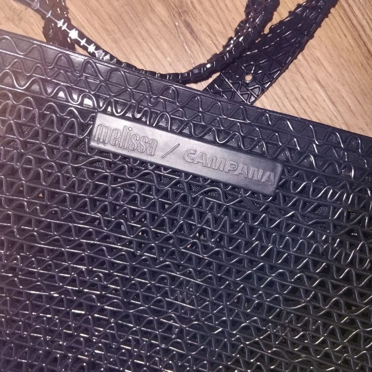 Bolsa Melissa Transparente Preta - Foto 2
