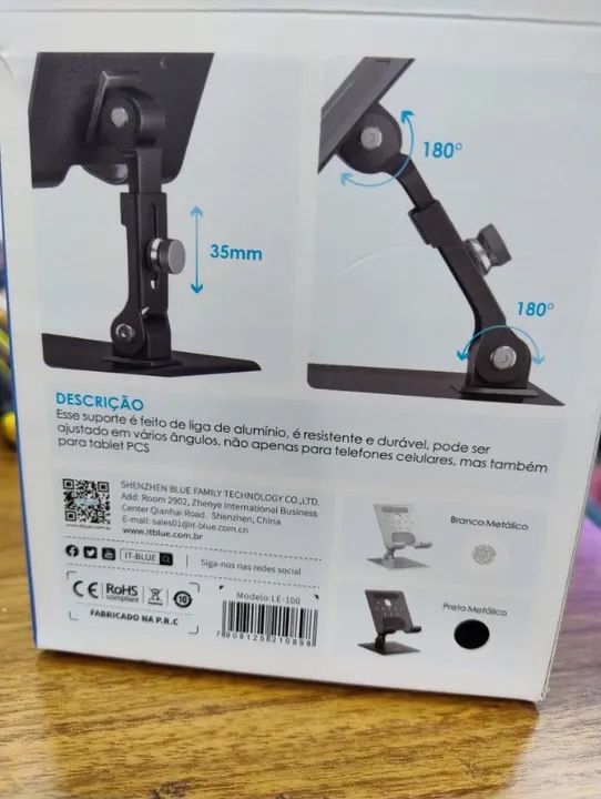 suporte para tablet,ipad em aluminio gira até 180 graus - Foto 2