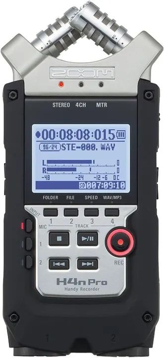 Zoom H4N PRO Multitrack Digital Recorder, Black (H4nPro)64529515237762123