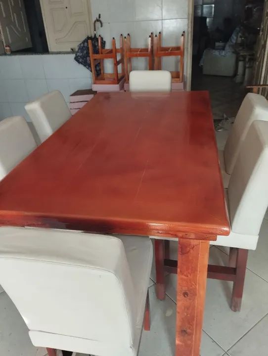 Mesa de Jantar de Madeira Maciça - Foto 2