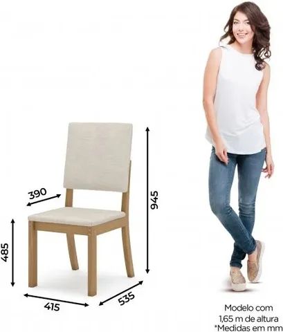 Conjunto de mesa com 4 Cardeira  - Foto 2