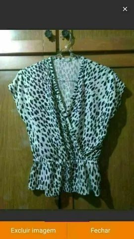 Conjunto de saia estampa animal print 