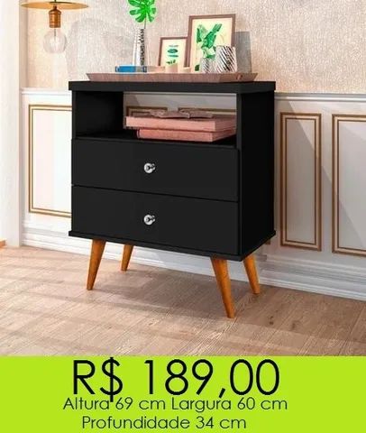 Mesa de cabeceira - parcelamos sem juros 