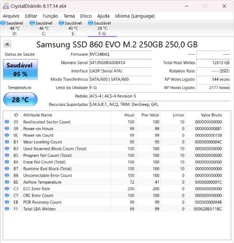 Ssd m.2 ngff sata Samsung 860 Evo 250GB - Foto 4
