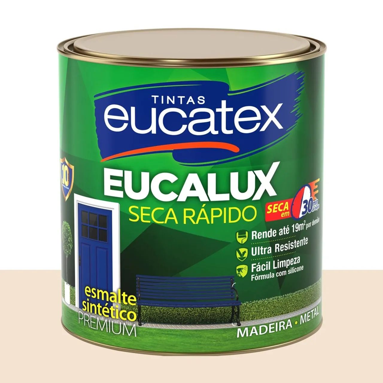 Tinta Esmalte Sintético Bril. Eucatex Leite Condensado 800 ml