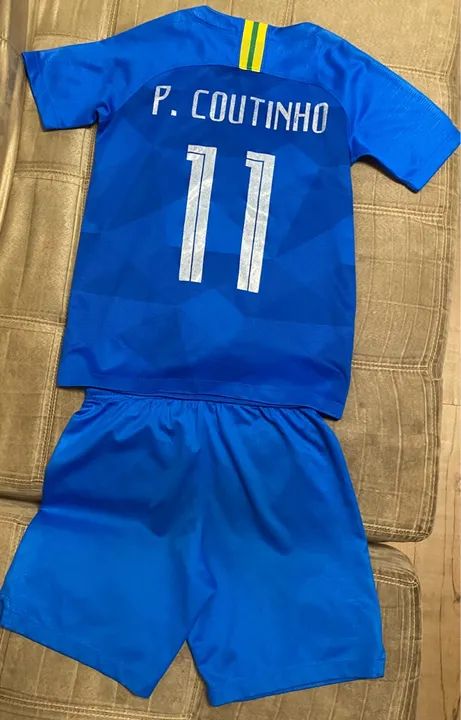 Camisa do Brasil infantil original com short  - Foto 4