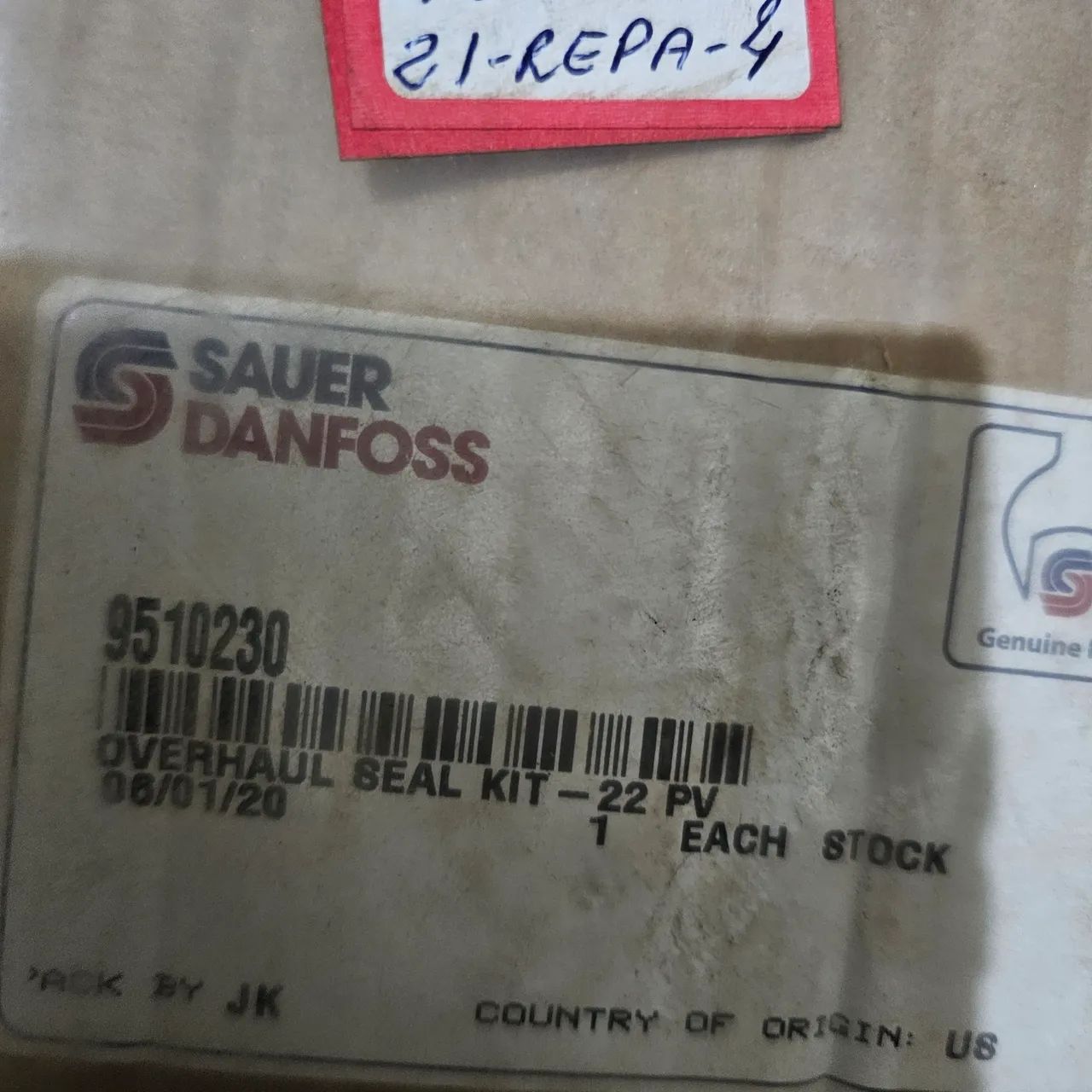 Kit vedações com anéis juntas bomba hidraulica PV22 sauer danfoss 9510230 - Foto 4