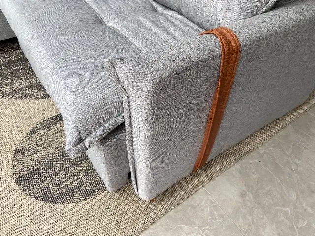 Sofá Sem Caixa com Molas Ensacadas e Revestido em Linho - Conforto e Sofisticação - Foto 3