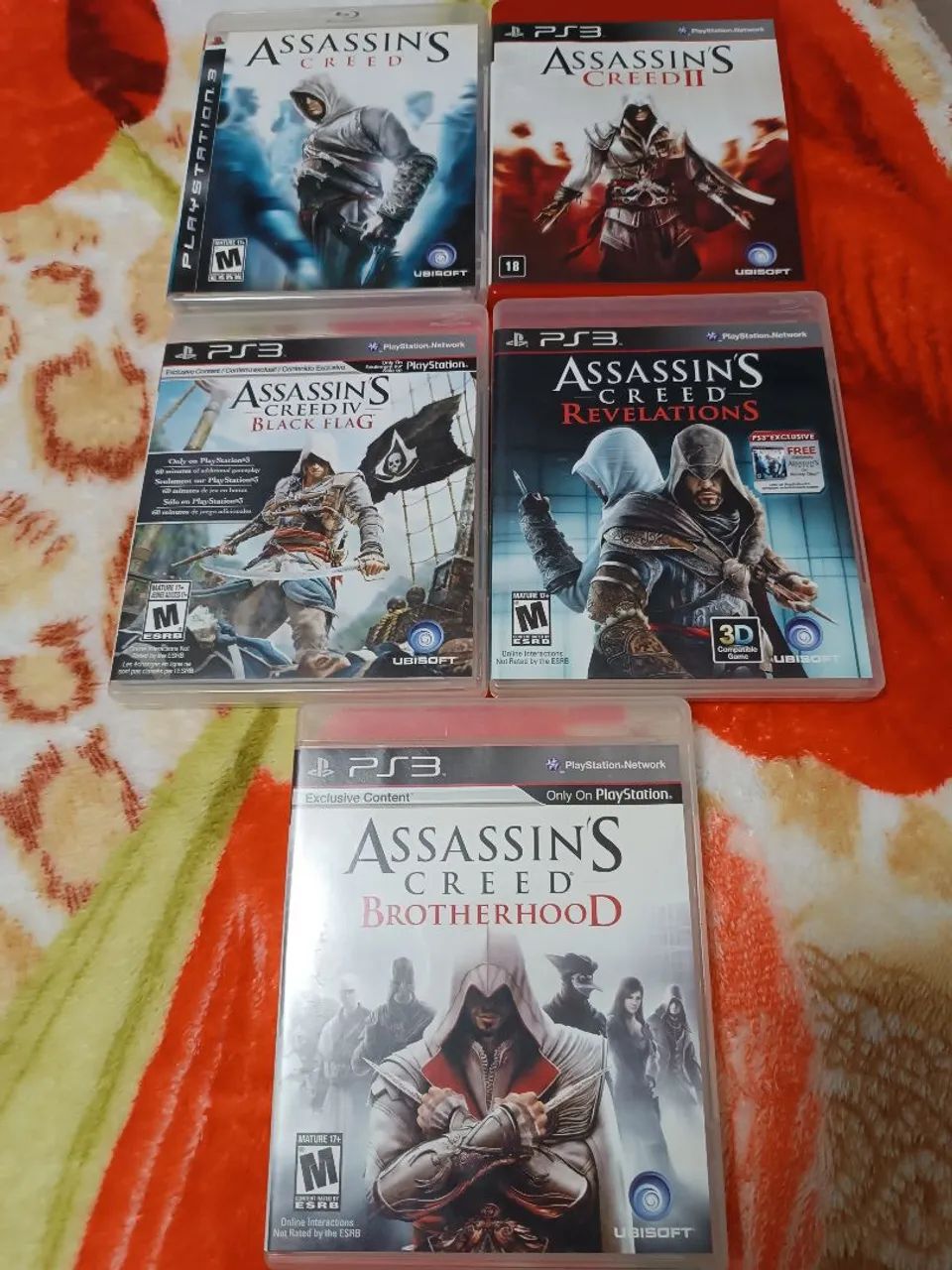 Assassins Creed 1,3,4 brotherhood e revelations 