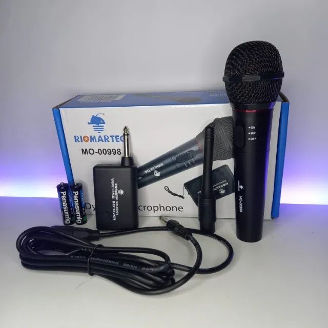 MICROFONE SEM FIO PROFISIONAL LONGO ALCANCE - ENTREGA GRATIS - Foto 2