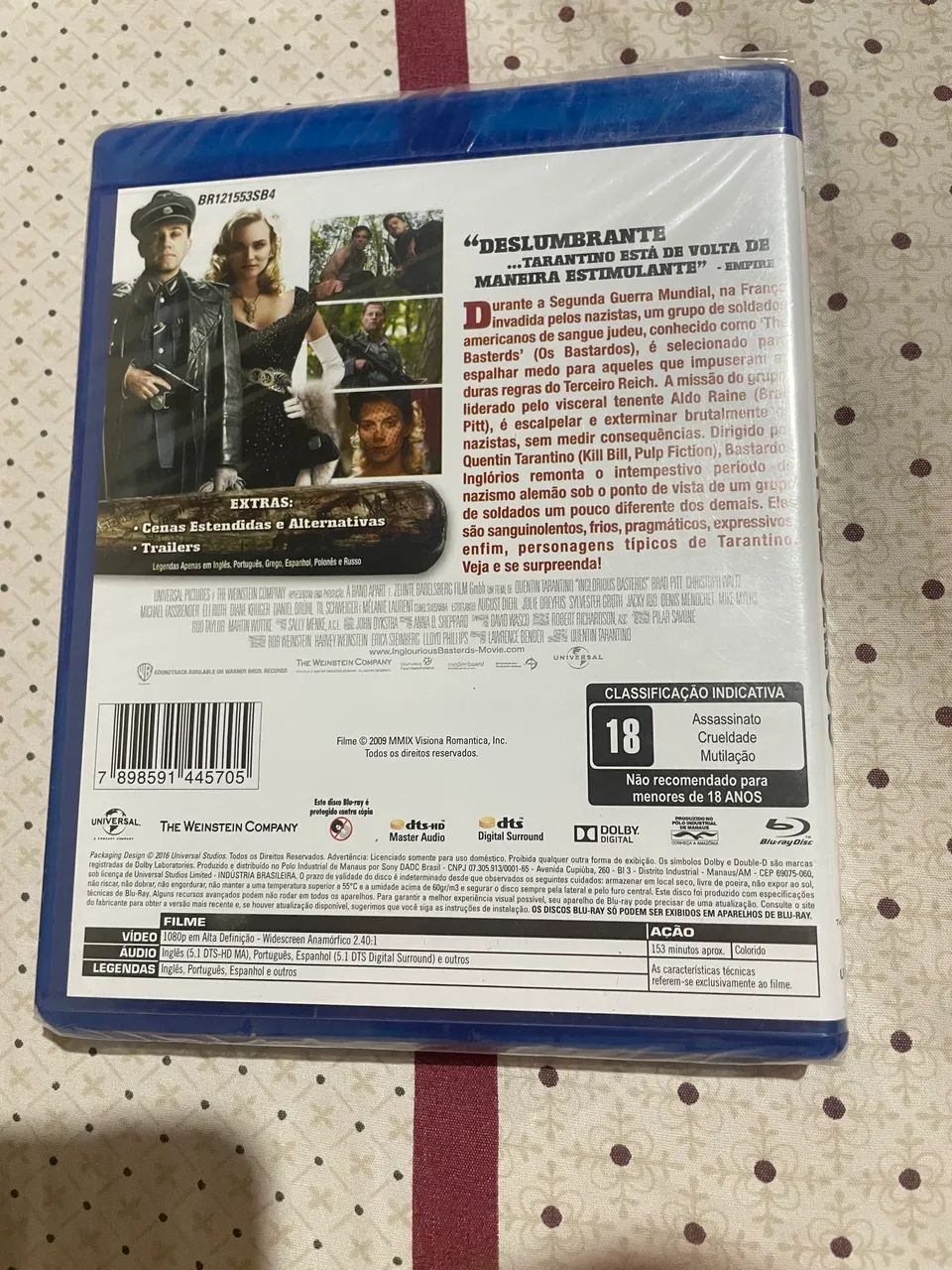 Bastardos inglórios blu-ray lacrado  - Foto 2