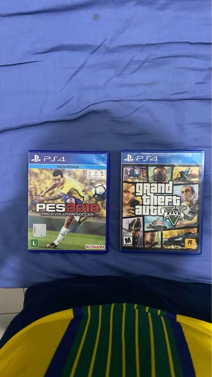 Jogos PS4: PES 2018 e GTA V