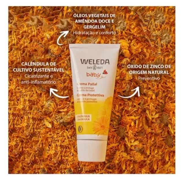 Creme Preventivo de Assaduras Calêndula Weleda 75ml Importado Lacrado - Foto 5