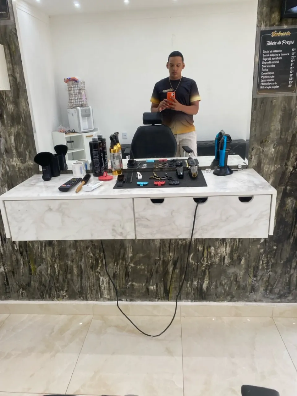 Bancada de barbearia