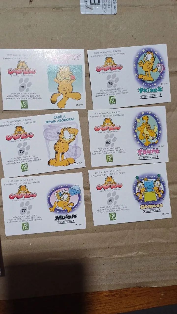 Cards do Garfield - Coleção Completa