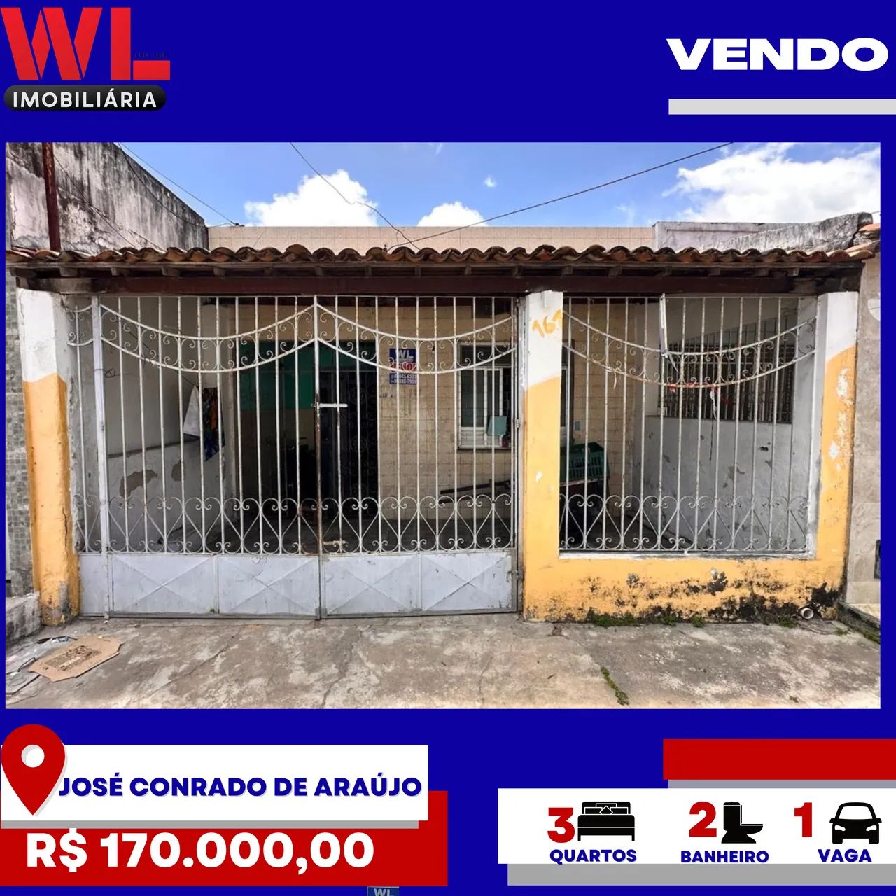 Vendo - Casa no José Conrado de Araújo 
