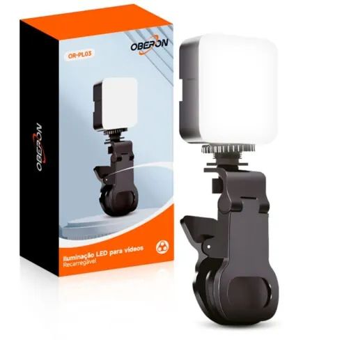 Kit de Iluminação LED para Fotos e Vídeos Profissional 7W OBERON - OR-PL03 - Foto 2