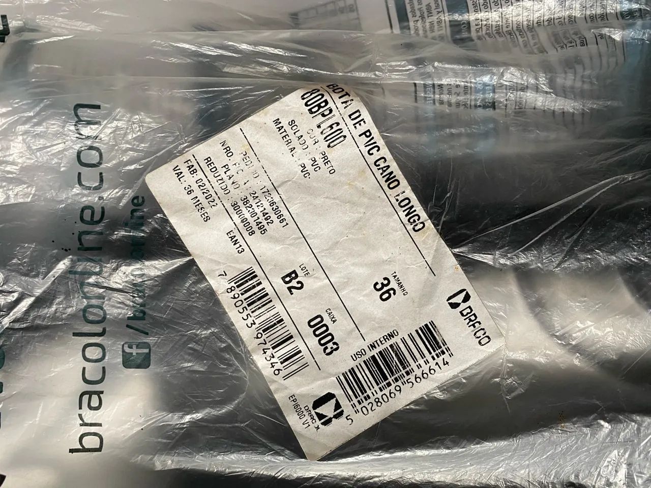 Bota de chuva pvc cano longo da Bracol - Foto 2