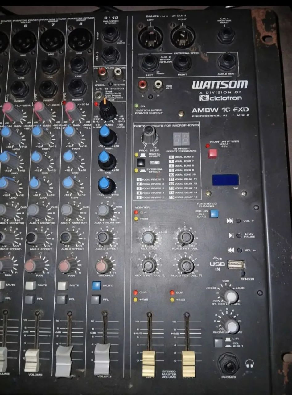 Mesa de Som Wattson AMBW 10 EXID - Foto 2