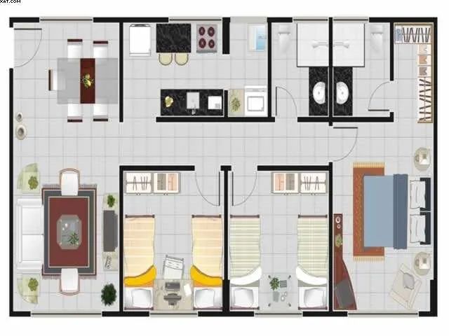 Condomínio Elza Chaves - Apto 3/4 sendo 1 suíte de 76 m² com 2 vagas por 360.000 - Foto 5