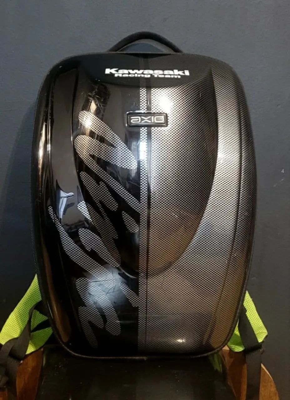 Mochila Kawasaki Ninja KTR Original AXIO. Casco Rígido - Peças