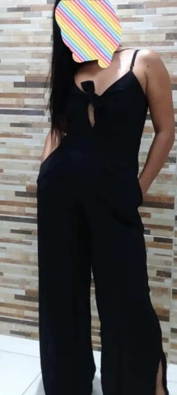 Macacão preto elegante