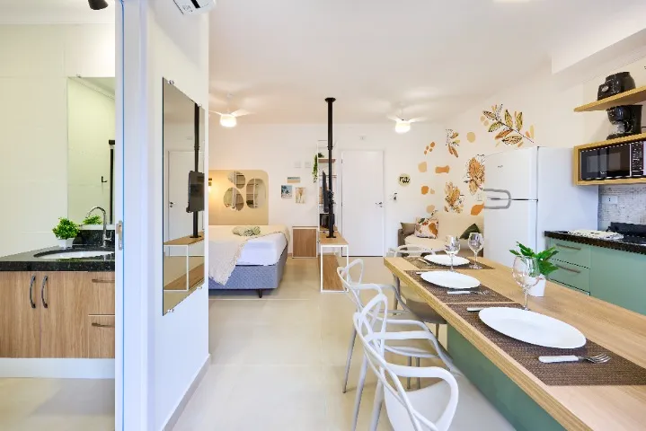 Loft Studio todo decorado no Perequê-Açu em Ubatuba