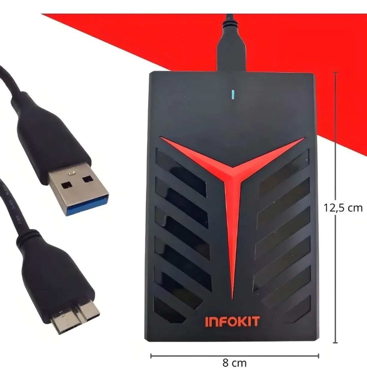 Case Externo Gamer 1tb Usb 3.0 Para Ps4 Ps5 Xbox Series Pc Note