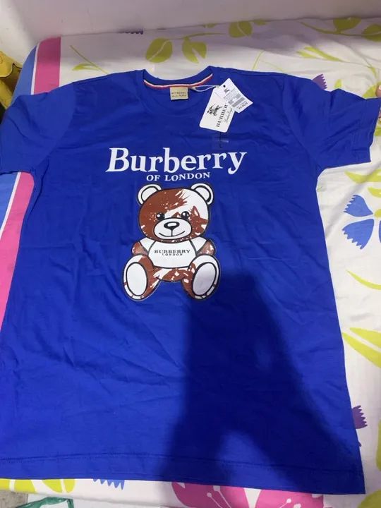 Camiseta masculina Burberry Azul