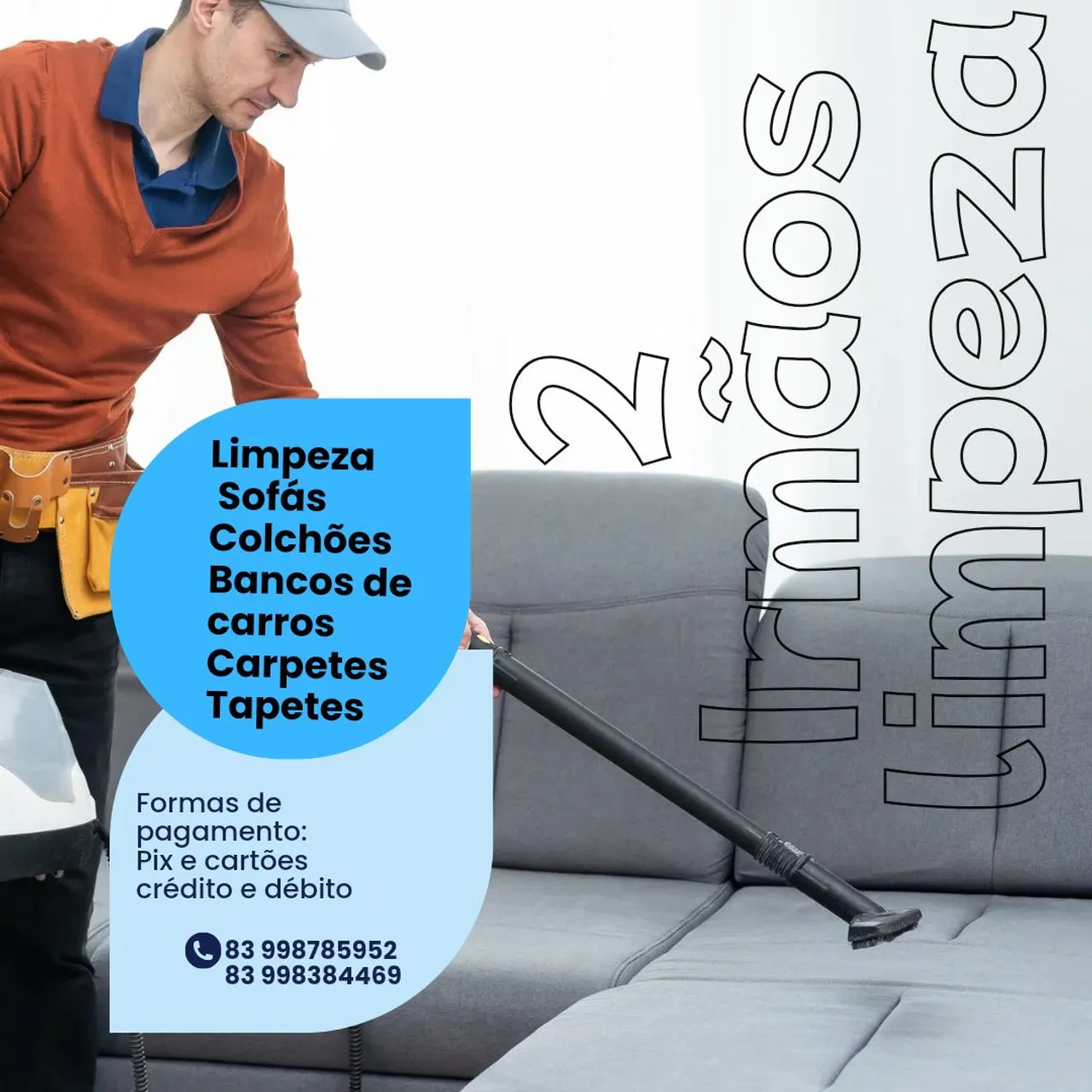 Lavagem e higienização de estofados